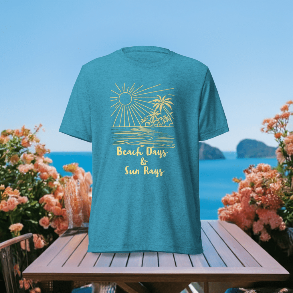 Beach Days & Sun Rays Unisex Tri - blend T-shirt - Ruppy's Creations
