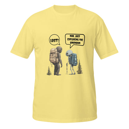 Bigfoot & Alien Men's Hiking T-Shirt - Ruppy's Creations