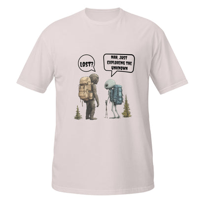 Bigfoot & Alien Men's Hiking T-Shirt - Ruppy's Creations
