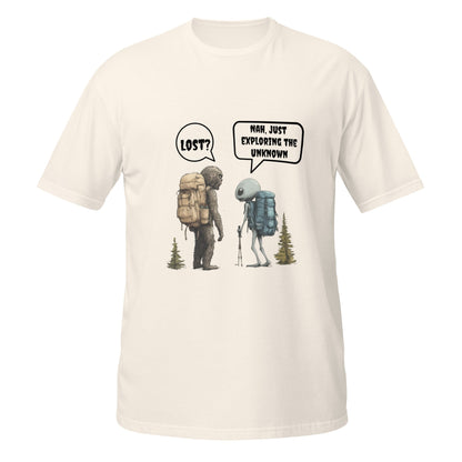 Bigfoot & Alien Men's Hiking T-Shirt - Ruppy's Creations
