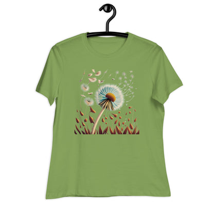 Blowing Dandelion Women's Relaxed T-Shirt - Ruppy's Creations