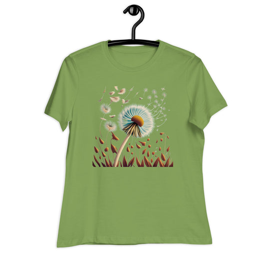 Blowing Dandelion Women's Relaxed T-Shirt - Ruppy's Creations