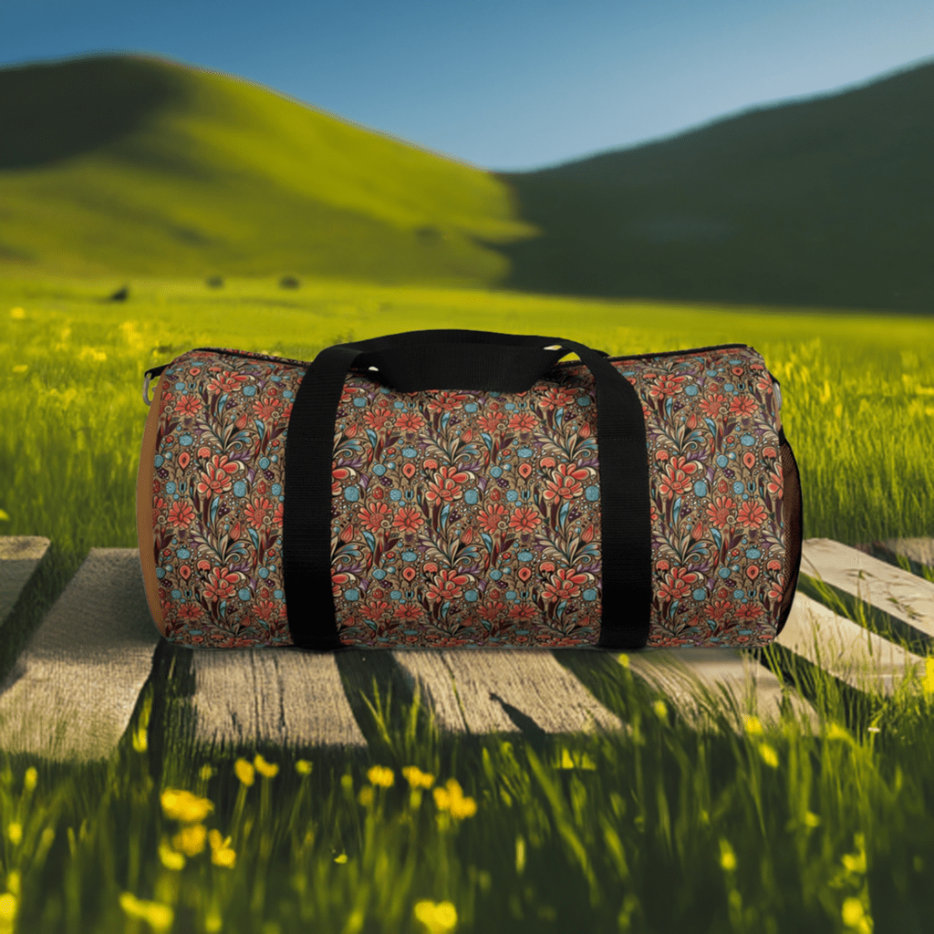 Boho Floral Duffel Travel Bag - Ruppy's Creations