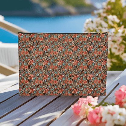 Boho Floral Travel Cosmetic Bag - Ruppy's Creations