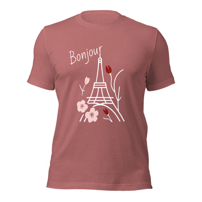 Bonjour Women's Fashion T-shirt - Ruppy's Creations