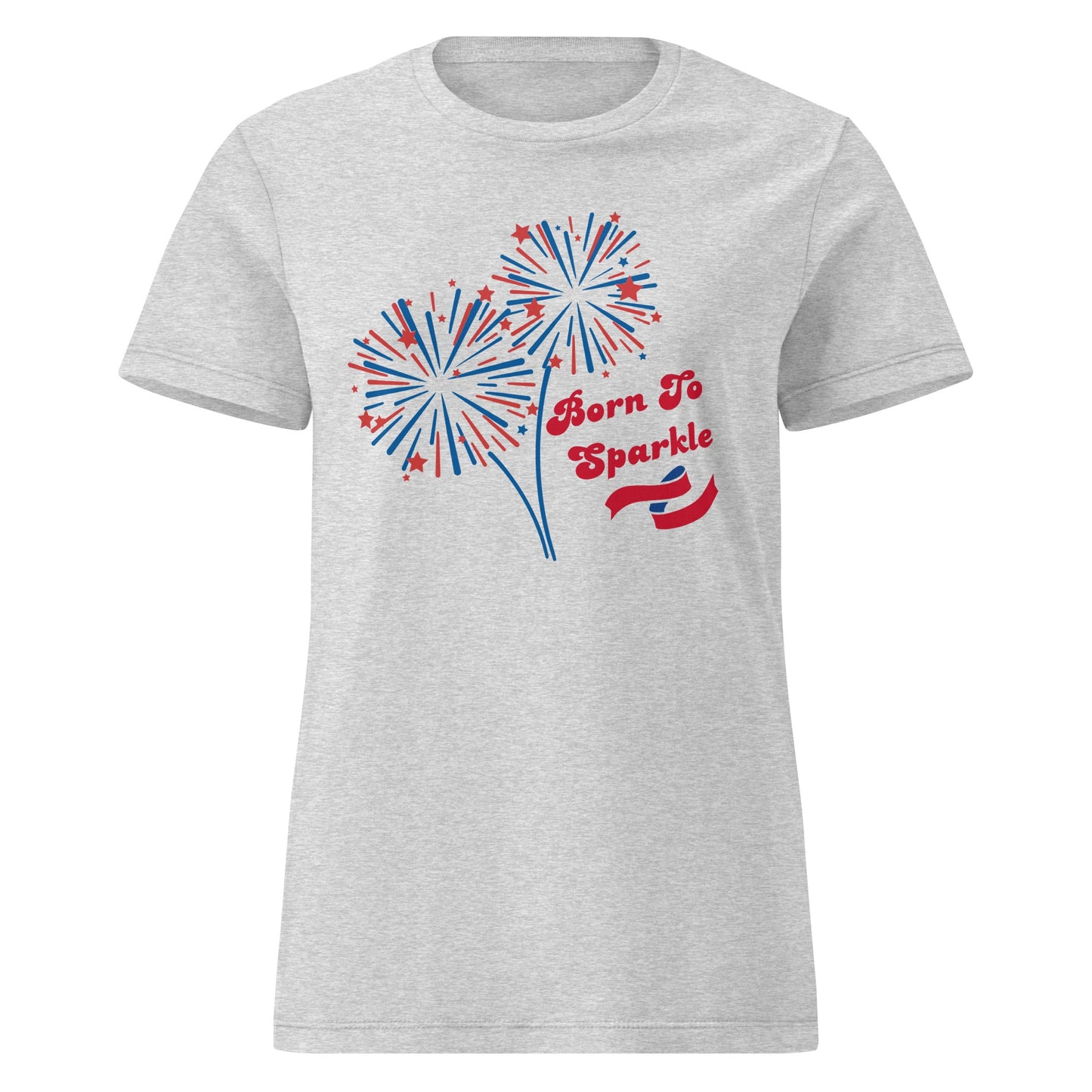 Born To Sparkle Red White & Blue Women’s Basic Softstyle T-shirt - Ruppy's Creations