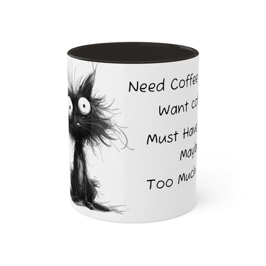 Caffeinated Cat Mug, 11oz - Ruppy's Creations