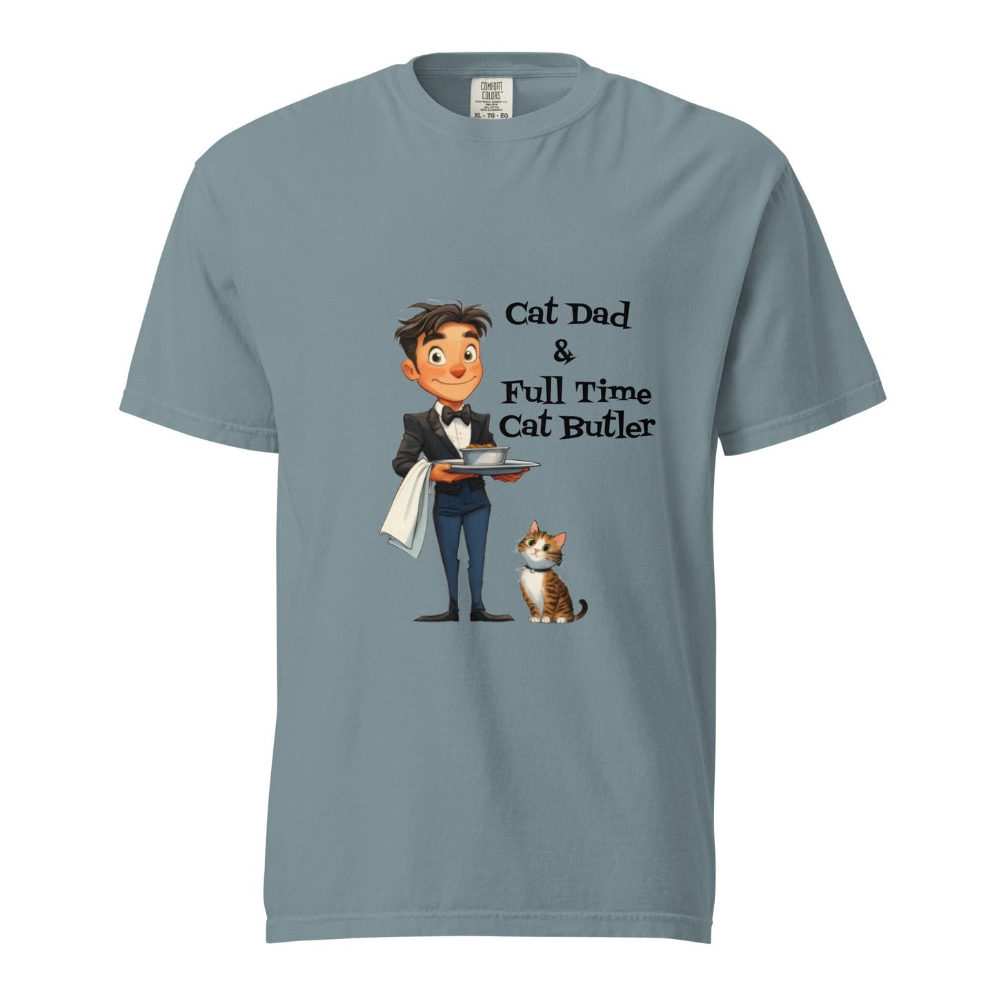 Cat Dad Men's Heavyweight T-shirt - Ruppy's Creations