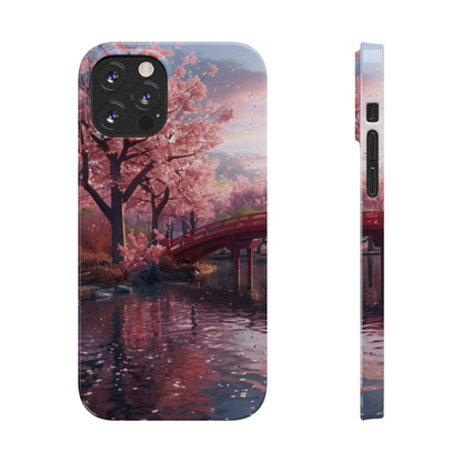Cherry Blossom Garden Slim iPhone Case - Ruppy's Creations