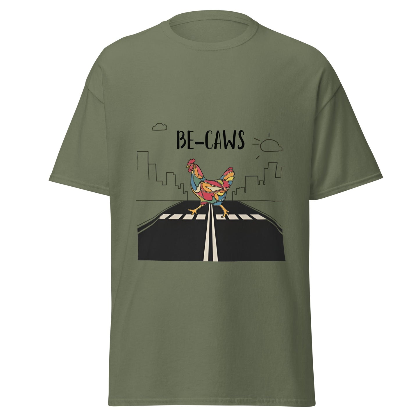 Chicken Crossing Men's classic tee - Ruppy's Creations