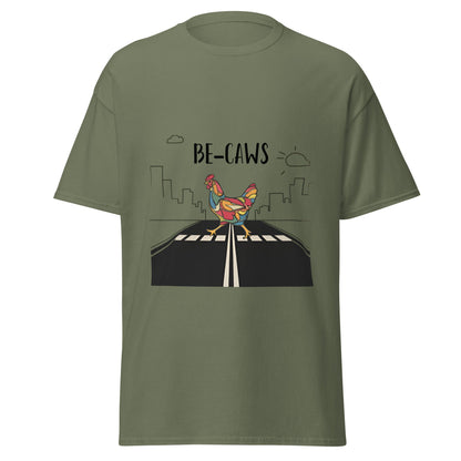 Chicken Crossing Men's classic tee - Ruppy's Creations