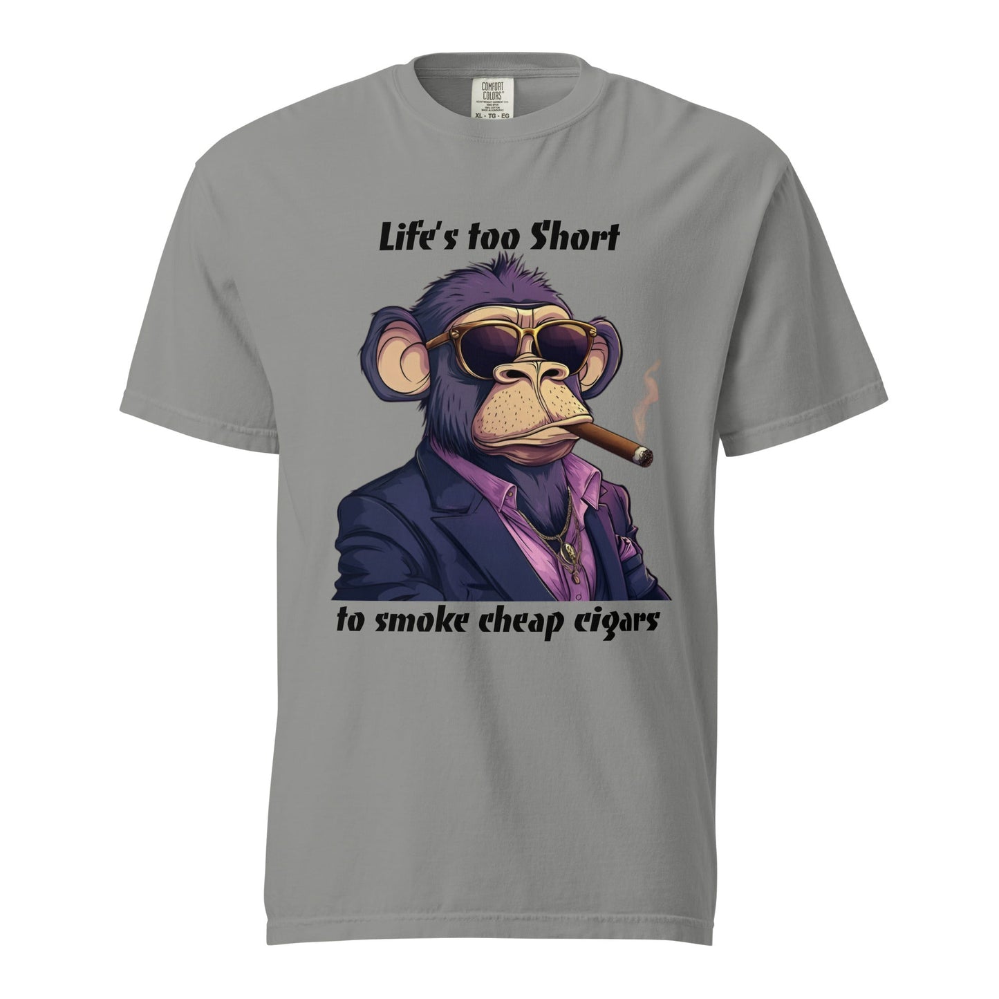 Cigar Monkey Men's Heavyweight Tee - Ruppy's Creations