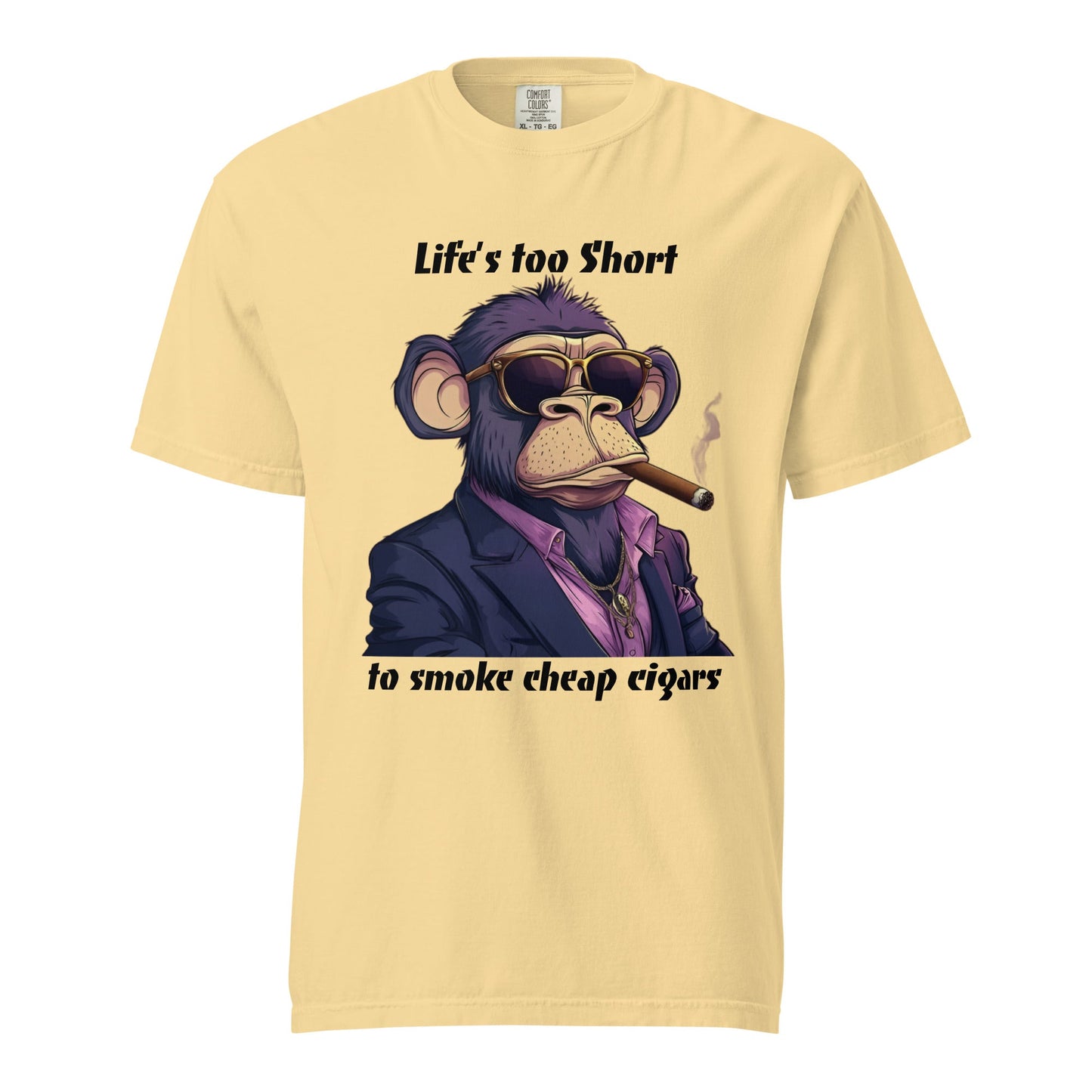Cigar Monkey Men's Heavyweight Tee - Ruppy's Creations
