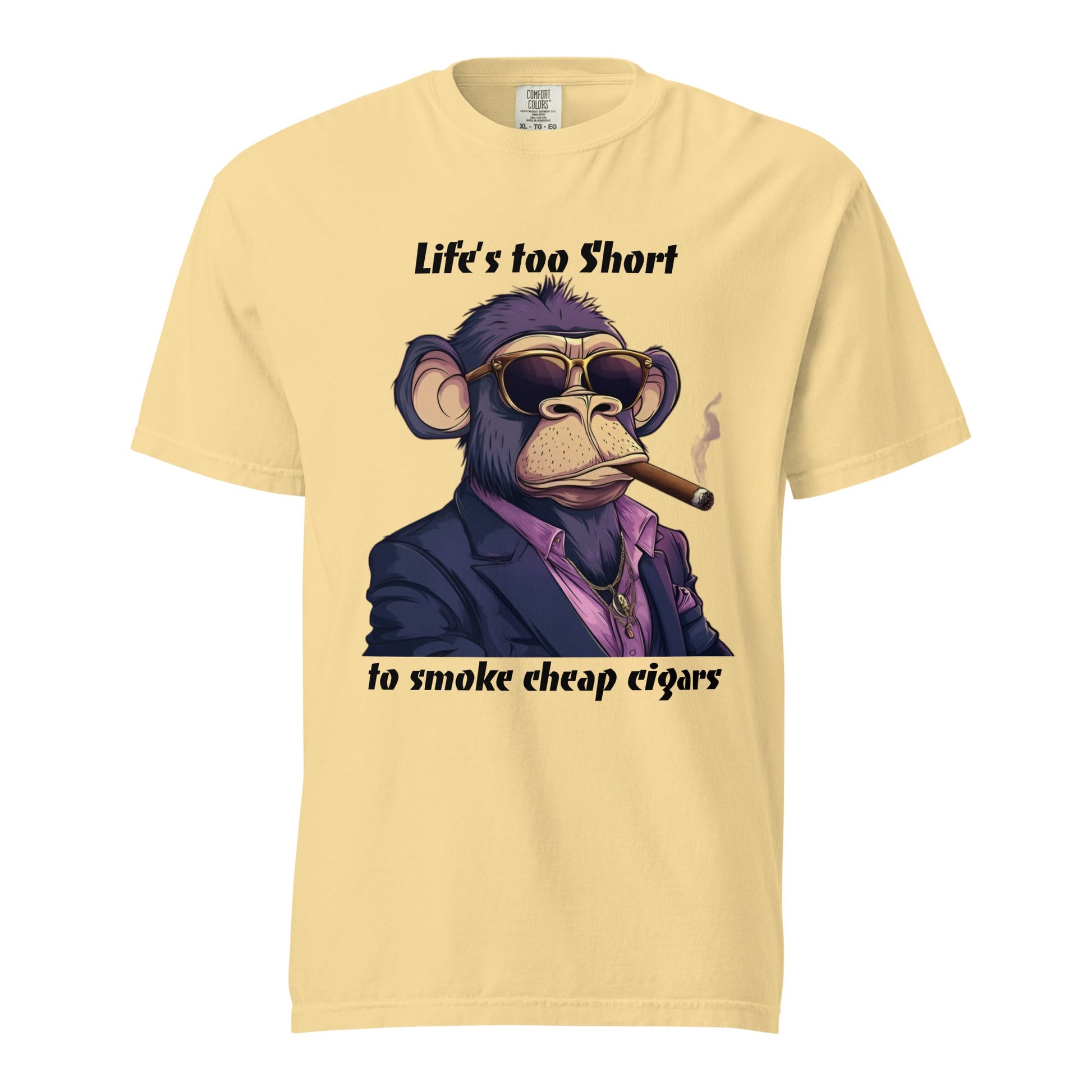 Cigar Monkey Men's Heavyweight Tee - Ruppy's Creations