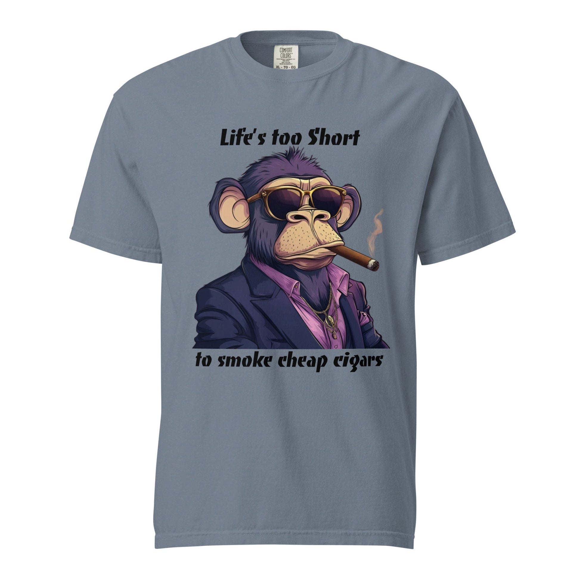 Cigar Monkey Men's Heavyweight Tee - Ruppy's Creations