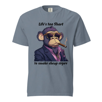 Cigar Monkey Men's Heavyweight Tee - Ruppy's Creations