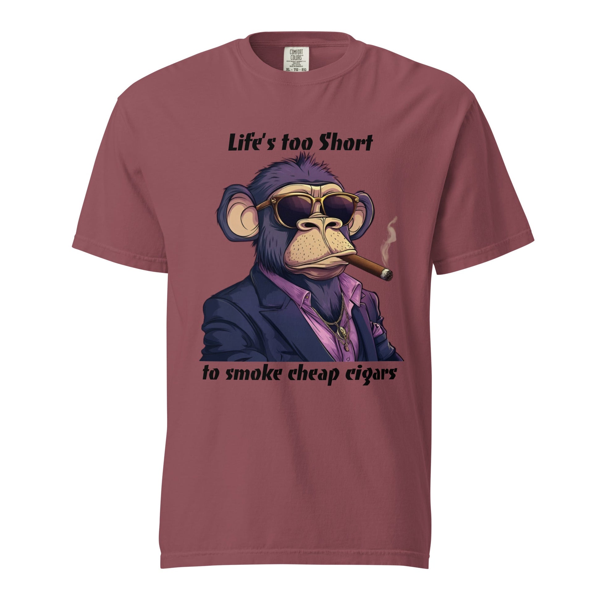 Cigar Monkey Men's Heavyweight Tee - Ruppy's Creations
