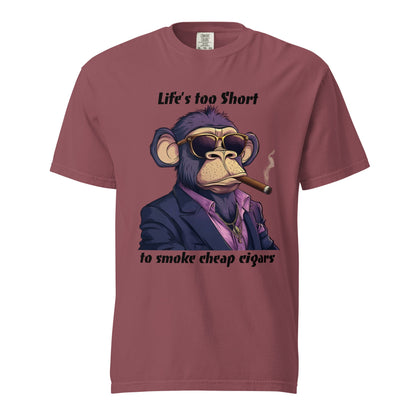 Cigar Monkey Men's Heavyweight Tee - Ruppy's Creations