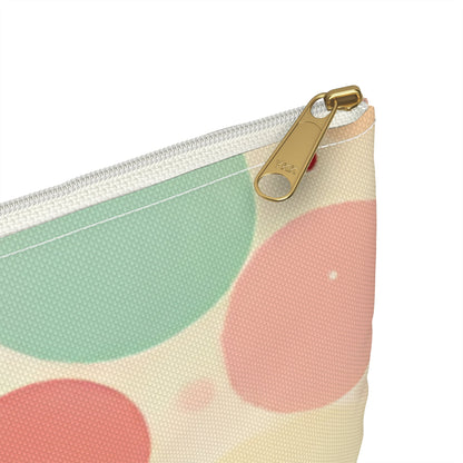 Circles in Pastel Cosmetic Travel Bag - Ruppy's Creations
