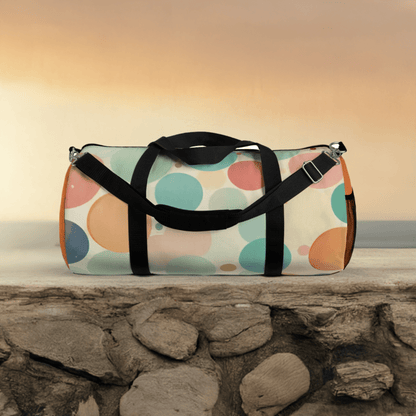 Circles Retro Look Duffel Travel Bag - Ruppy's Creations