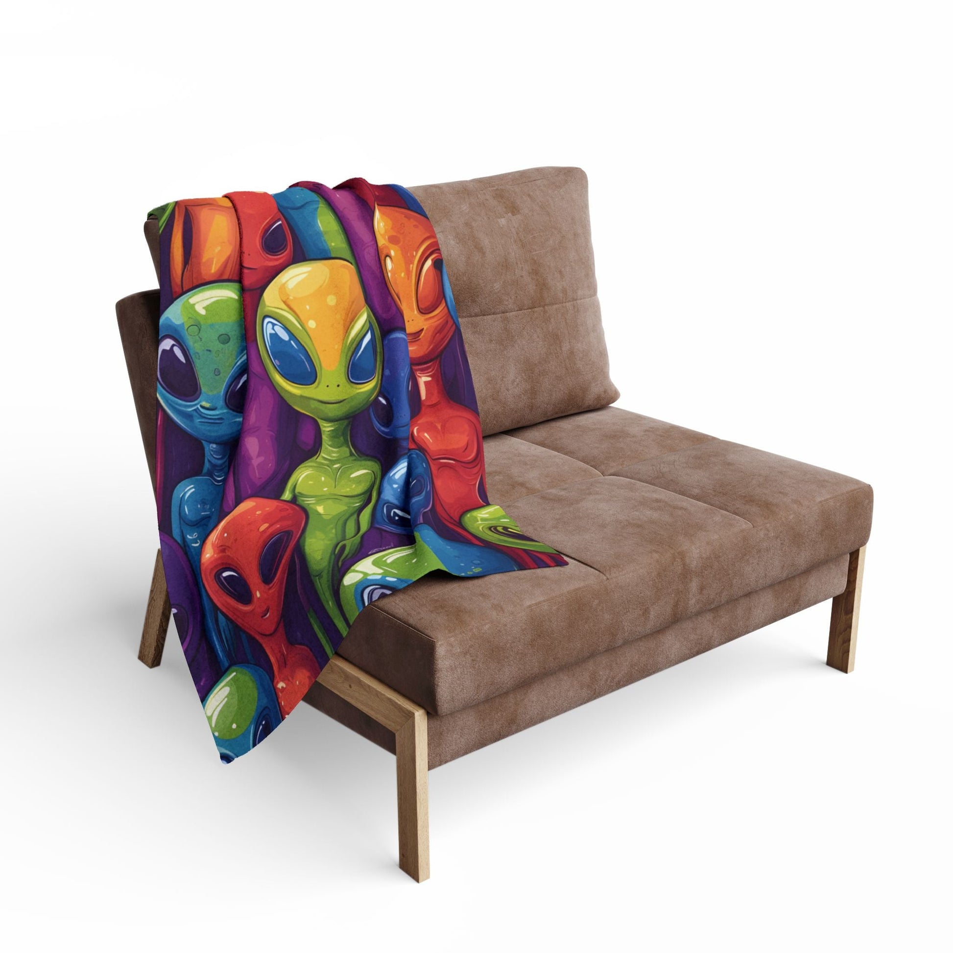 Colorful Aliens Arctic Fleece Blanket - Ruppy's Creations