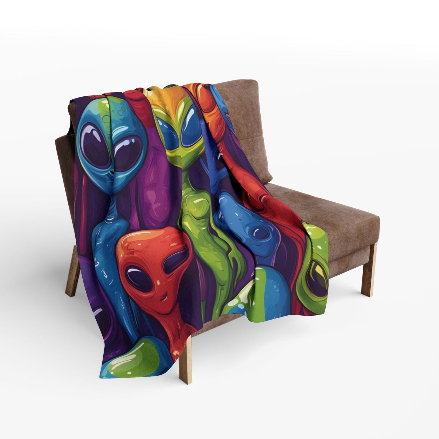 Colorful Aliens Arctic Fleece Blanket - Ruppy's Creations