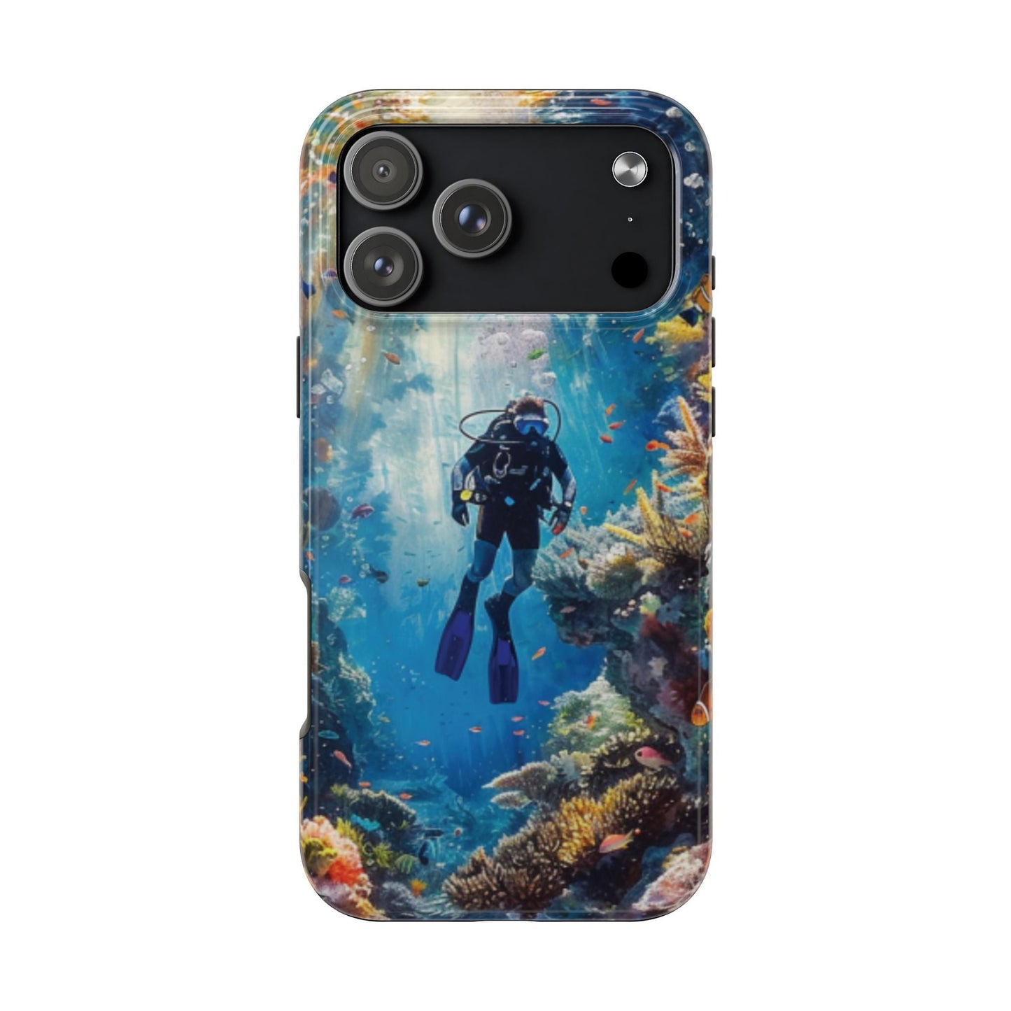 Coral Reef Diver Tough Case Designed for iPhone - Ruppy's Creations