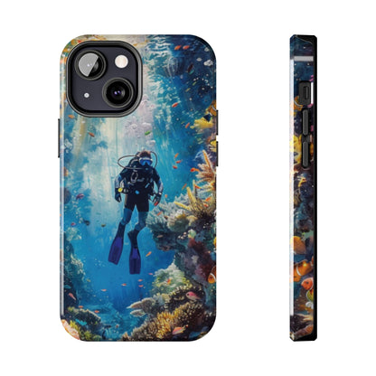 Coral Reef Diver Tough Case Designed for iPhone - Ruppy's Creations