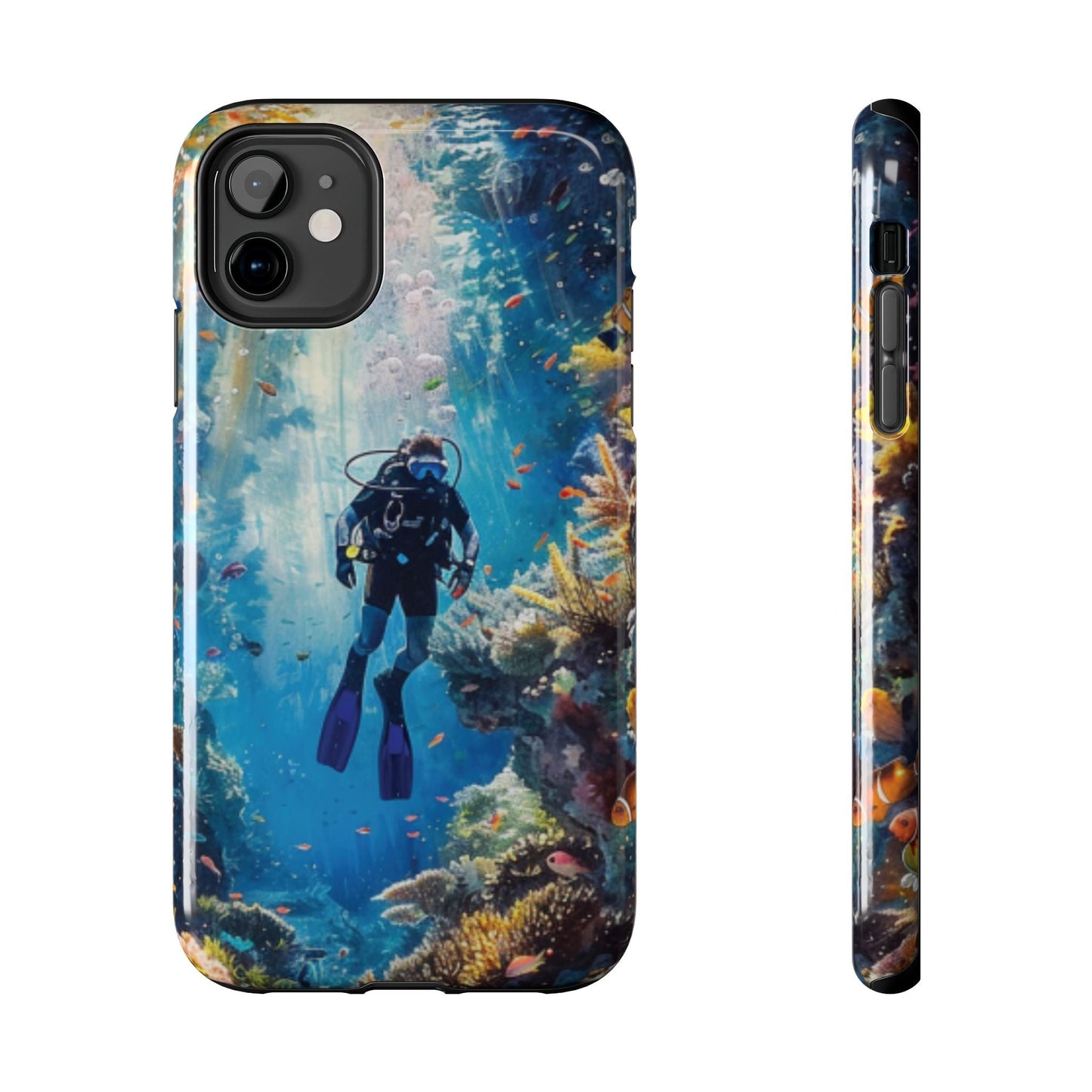 Coral Reef Diver Tough Case Designed for iPhone - Ruppy's Creations
