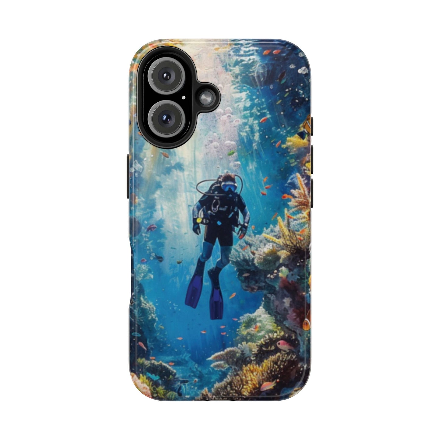 Coral Reef Diver Tough Case Designed for iPhone - Ruppy's Creations