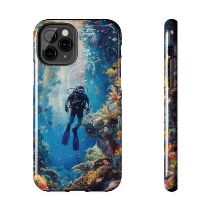 Coral Reef Diver Tough Case Designed for iPhone - Ruppy's Creations