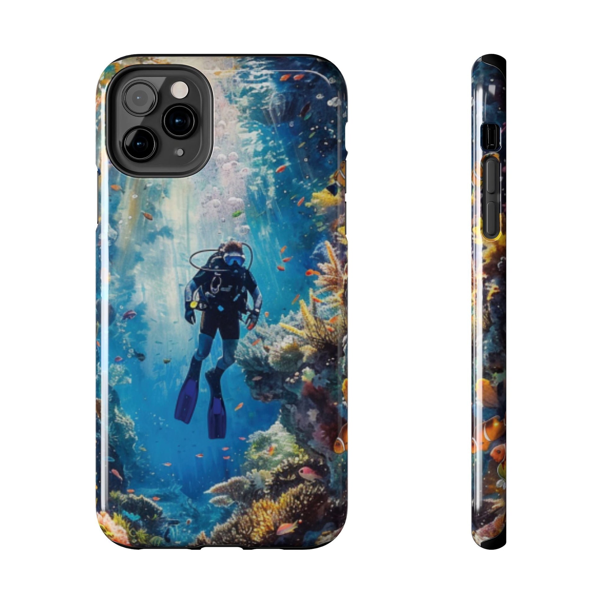 Coral Reef Diver Tough Case Designed for iPhone - Ruppy's Creations