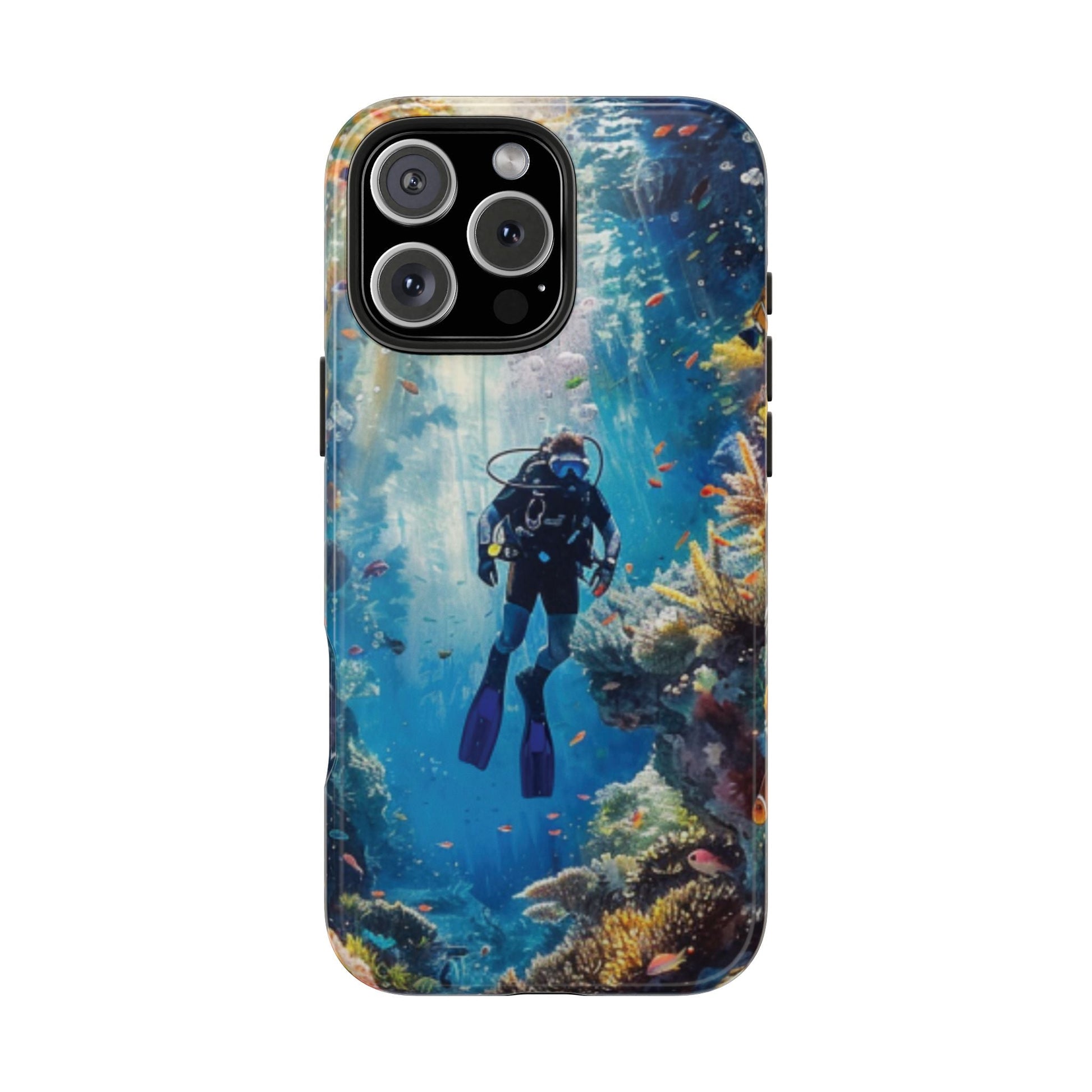 Coral Reef Diver Tough Case Designed for iPhone - Ruppy's Creations