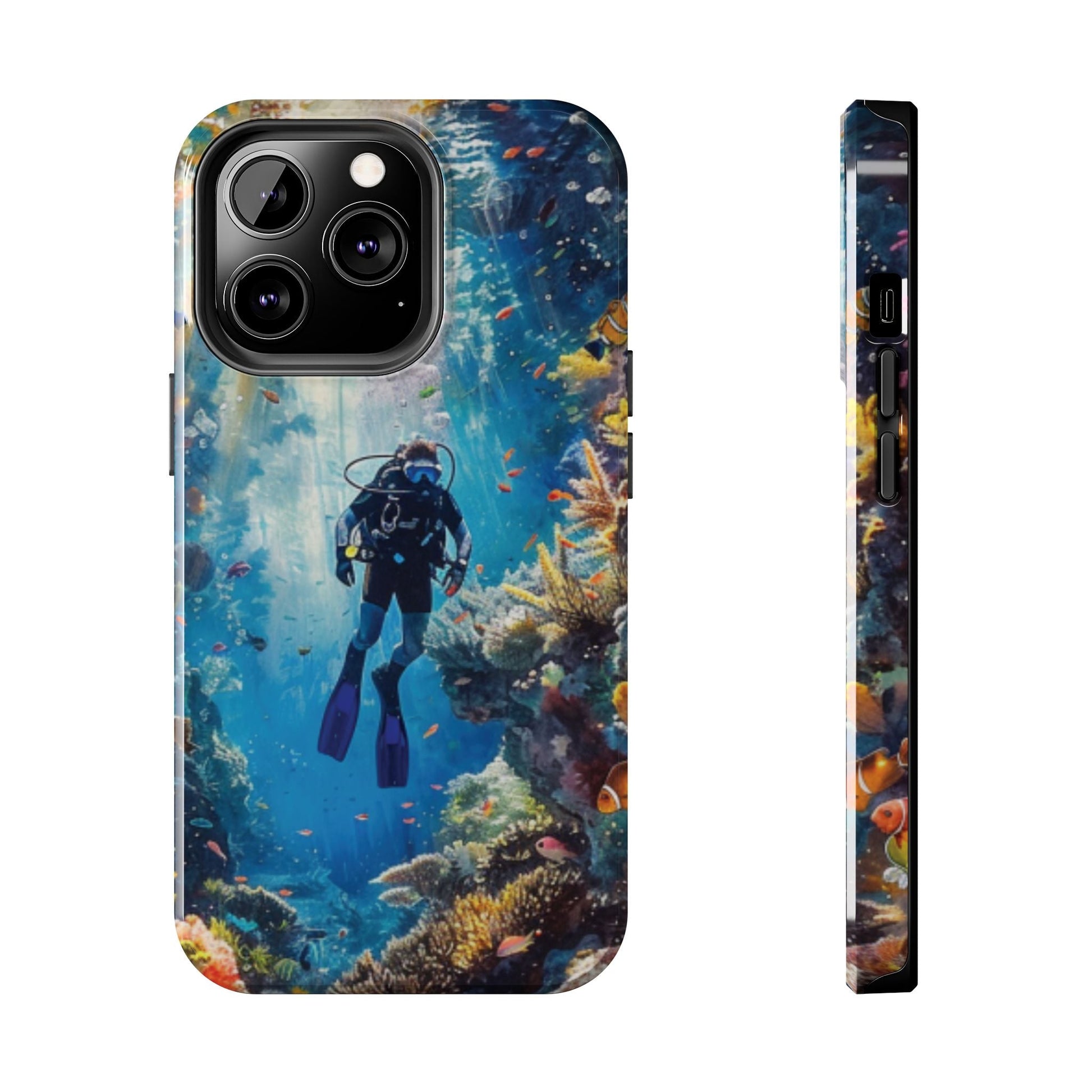 Coral Reef Diver Tough Case Designed for iPhone - Ruppy's Creations