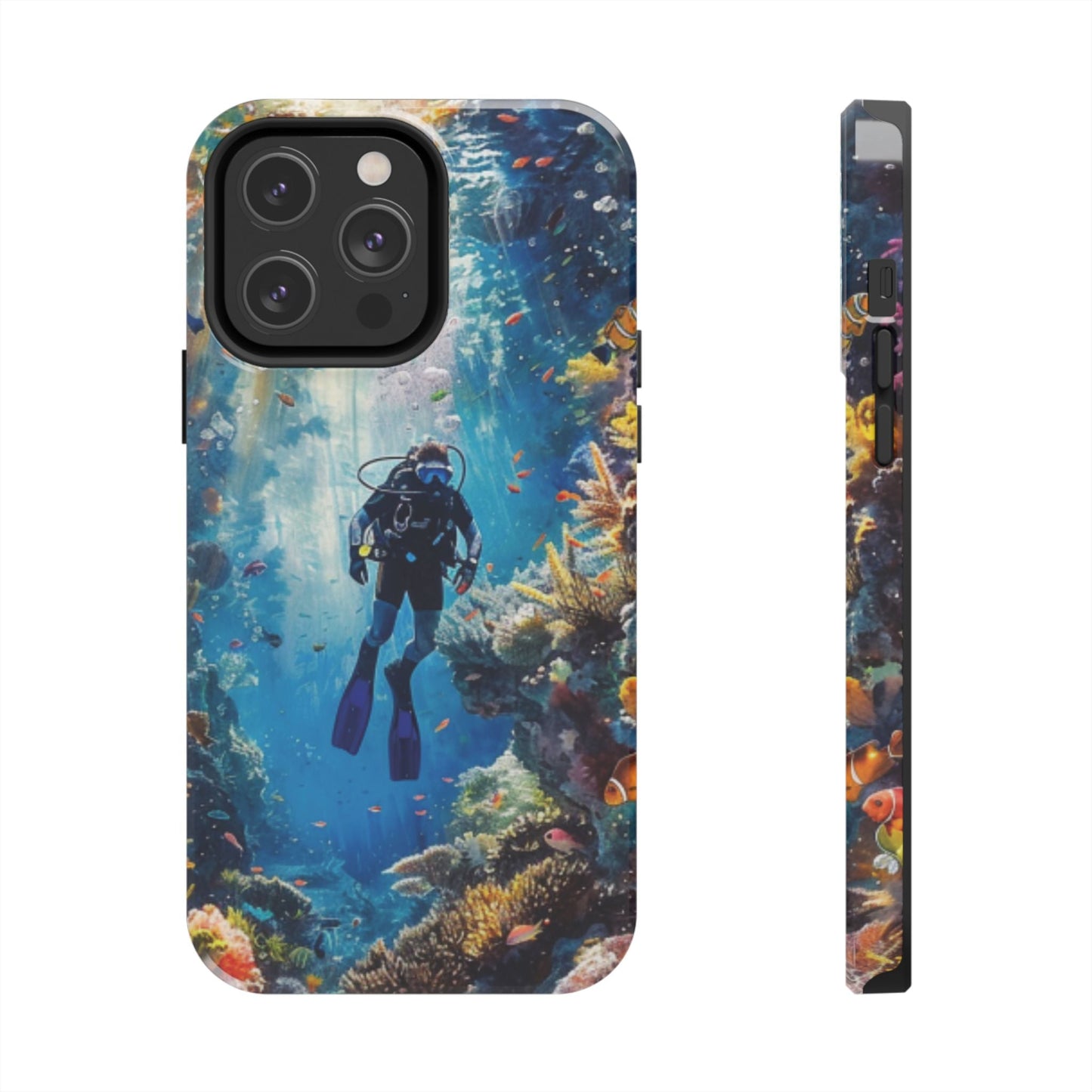 Coral Reef Diver Tough Case Designed for iPhone - Ruppy's Creations