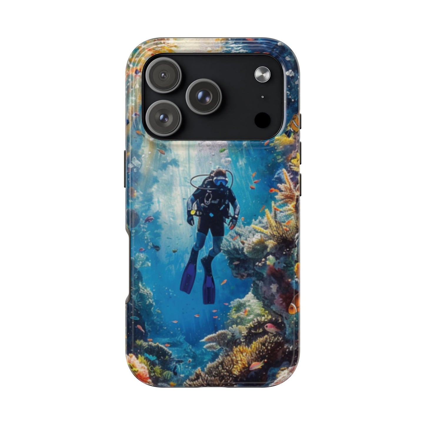 Coral Reef Diver Tough Case Designed for iPhone - Ruppy's Creations