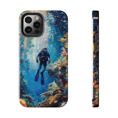 Coral Reef Diver Tough Case Designed for iPhone - Ruppy's Creations