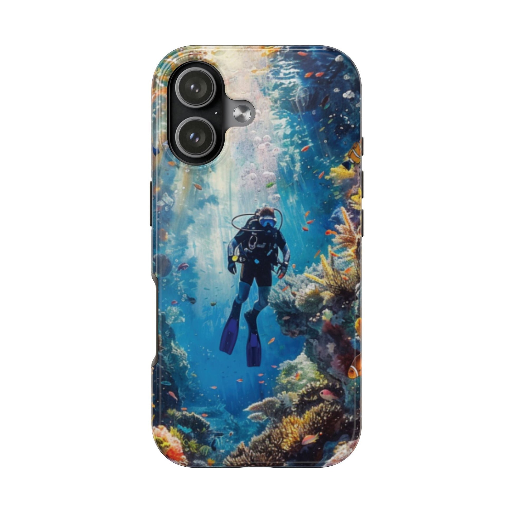 Coral Reef Diver Tough Case Designed for iPhone - Ruppy's Creations
