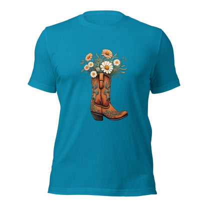 Daisy Boot Bouquet Women's T-shirt - Ruppy's Creations