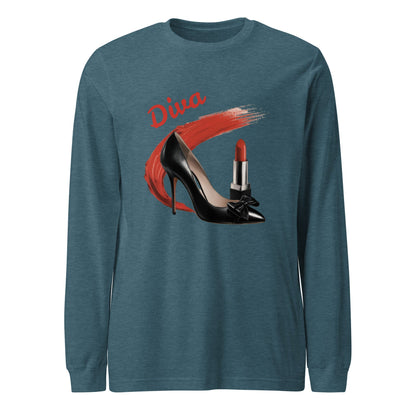 Diva Women's Long Sleeve Tee - Ruppy's Creations