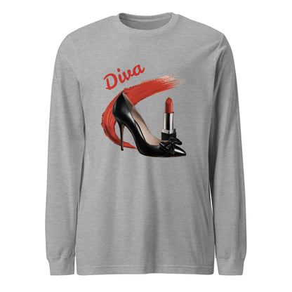 Diva Women's Long Sleeve Tee - Ruppy's Creations