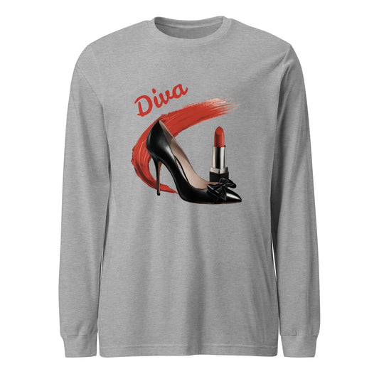 Diva Women's Long Sleeve Tee - Ruppy's Creations