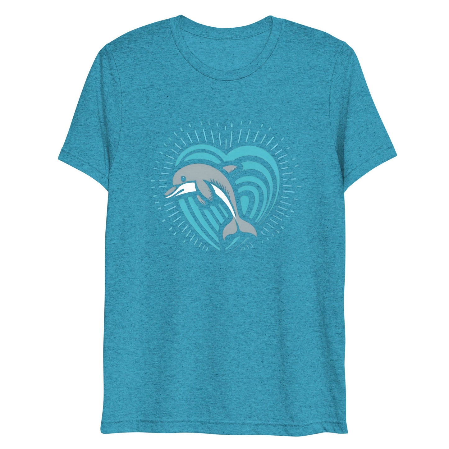 Dolphin Love Tri - blend Women's T-shirt - Ruppy's Creations