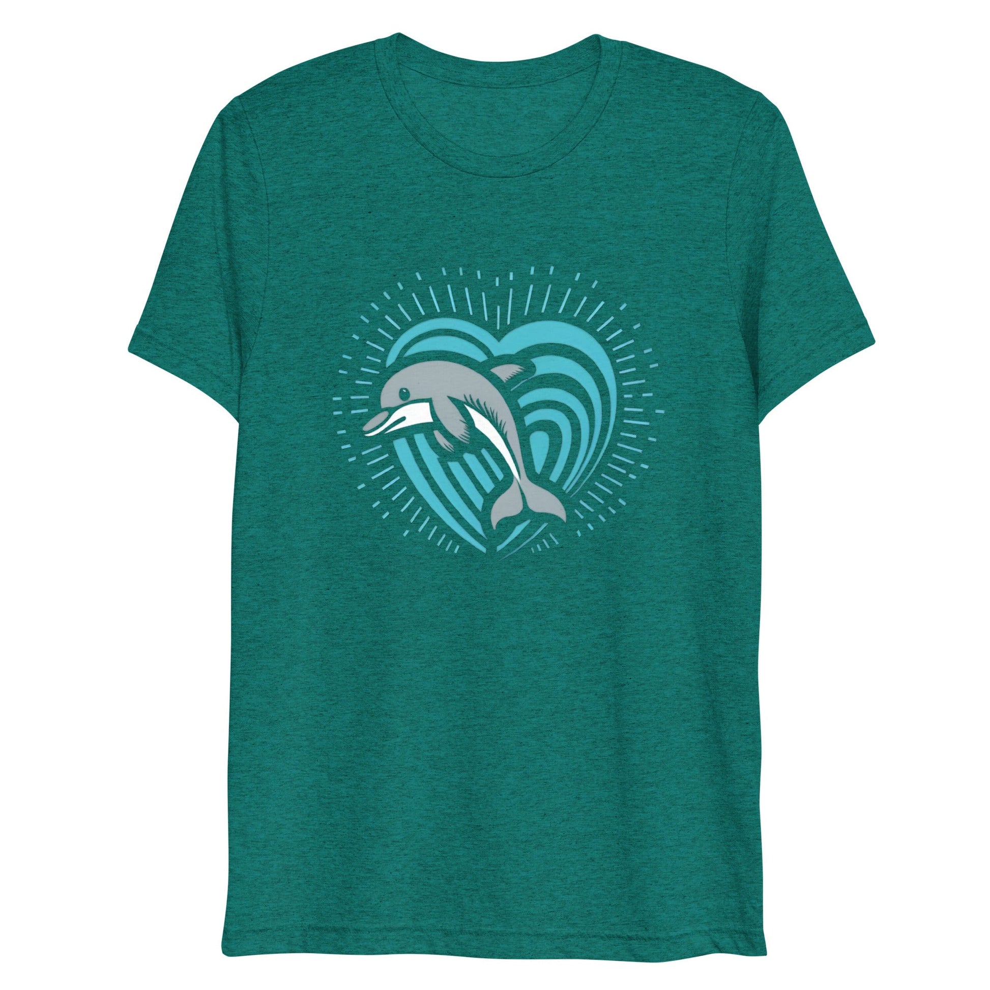 Dolphin Love Tri - blend Women's T-shirt - Ruppy's Creations
