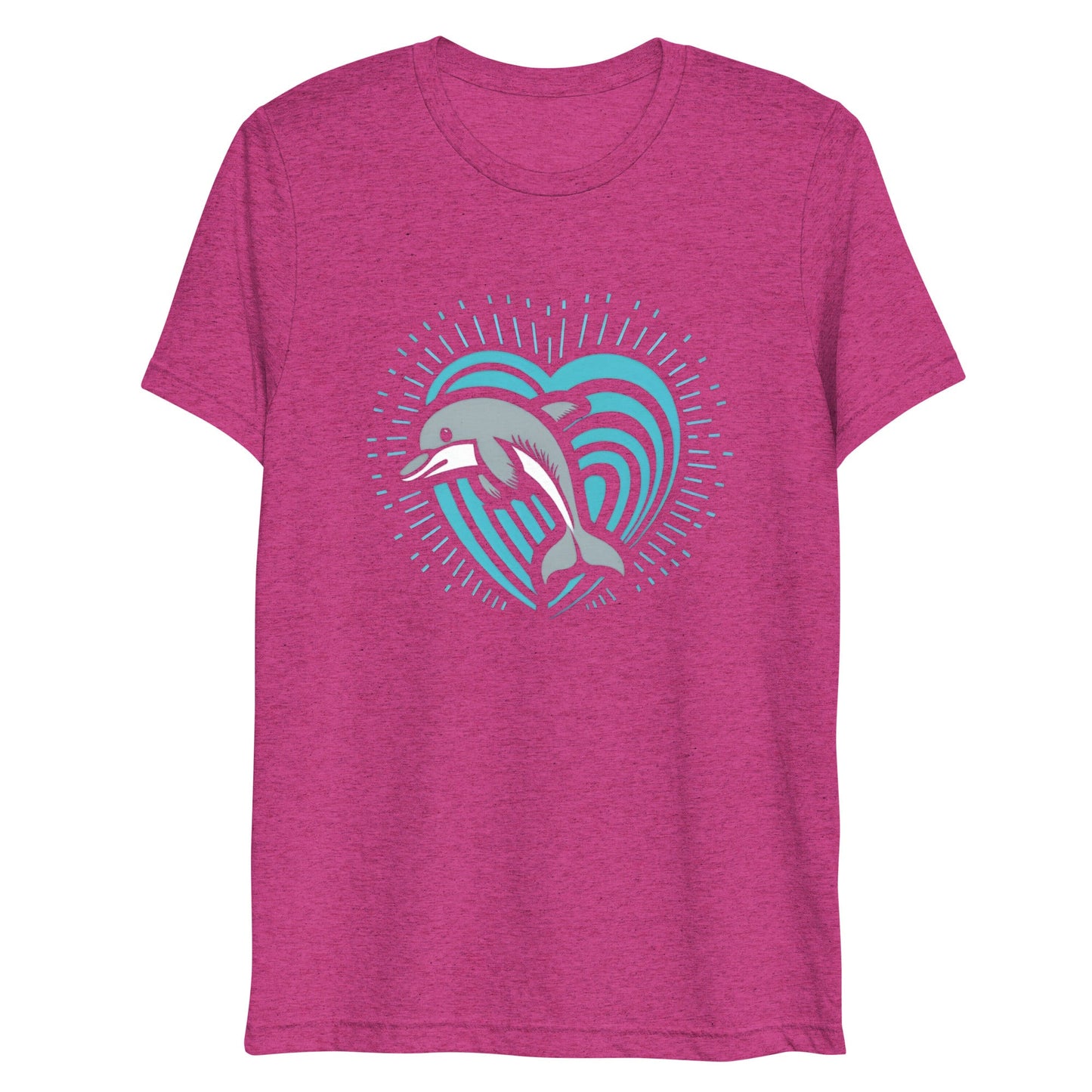 Dolphin Love Tri - blend Women's T-shirt - Ruppy's Creations