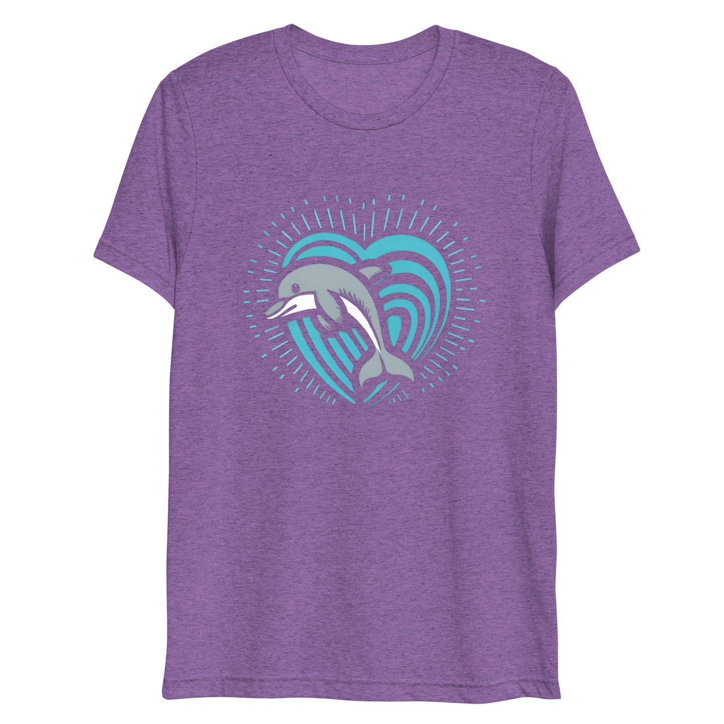 Dolphin Love Tri - blend Women's T-shirt - Ruppy's Creations