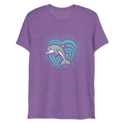 Dolphin Love Tri - blend Women's T-shirt - Ruppy's Creations