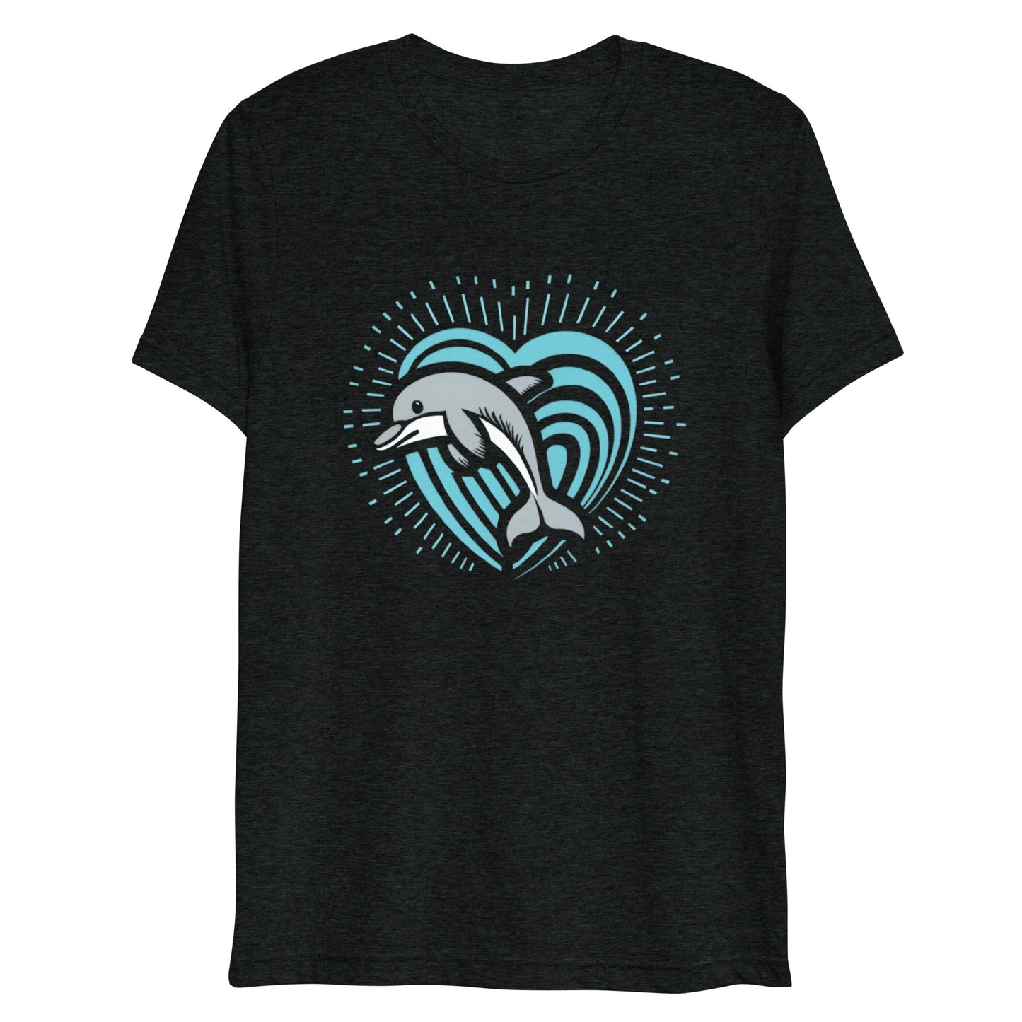 Dolphin Love Tri - blend Women's T-shirt - Ruppy's Creations
