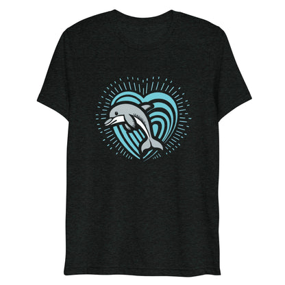 Dolphin Love Tri - blend Women's T-shirt - Ruppy's Creations