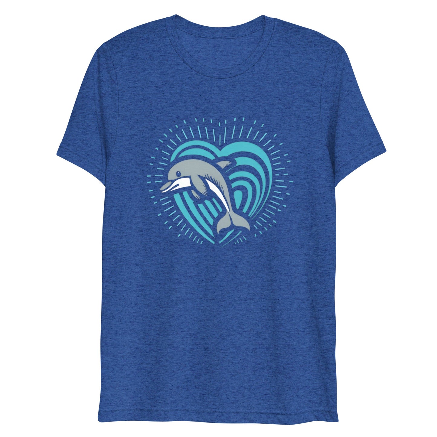 Dolphin Love Tri - blend Women's T-shirt - Ruppy's Creations